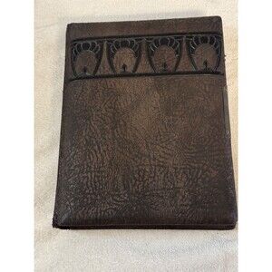 Victorian Brown Leather Photo Album Classic No Pictures